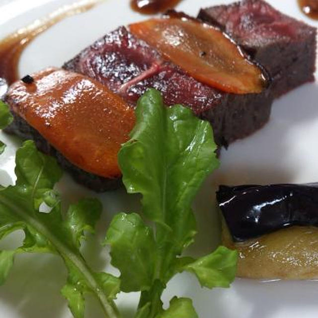 鹿イチボ肉のロティ！
