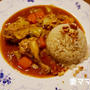 アーモンドがけチキンとキャベツのカレー♪　Chicken & Caggage Curry