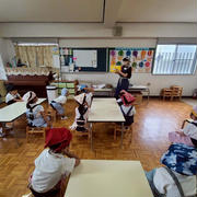 板橋明星幼稚園さま年長さん食育レッスン「豆」