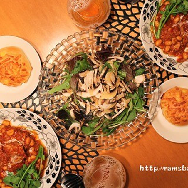 ストウブ×オーブンで『豚ヒレ肉のトマト煮込み』の献立。