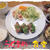 【豚バラ肉の野菜ロール照り焼き】の定食♪パンプキンクリーミィーつき♪