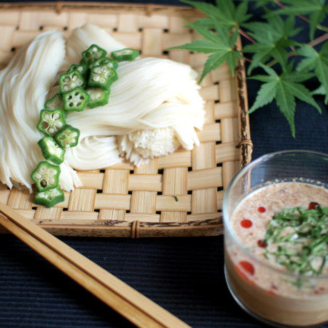 七夕胡麻だれ素麺。