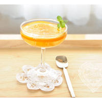*　自家製フルーツブランデー「オレンジブランデーゼリー」　*