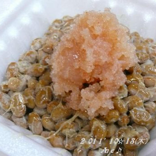 明太子納豆・・・♡