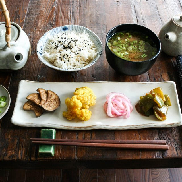 Veggie Plate野菜プレートで和食ごっこ