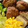 シイタケの肉詰めがメインのお弁当