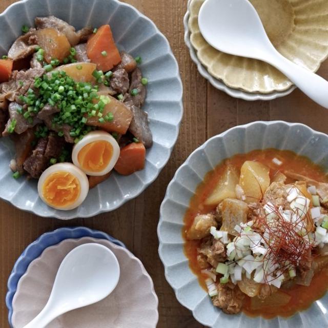 2種類の牛すじ煮込み