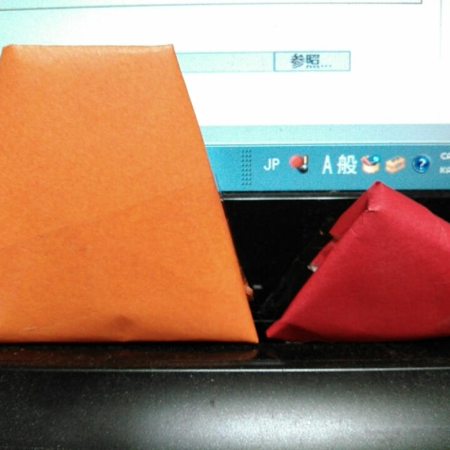 息子の作品☆台形と三角