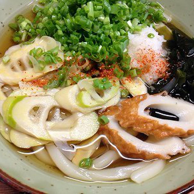 淡竹うどん。家庭菜園の様子