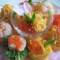 ひな祭りに♪お花の卵巻き寿司。　～泉ハウジングパークさんひな祭りイベントレシピ～