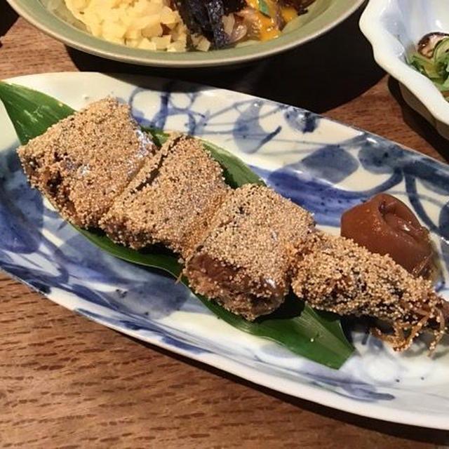 ◆芥子の実をまぶして香ばしく、秋刀魚の梅煮