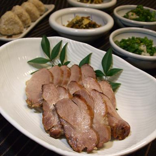 塩麹で作るおとなの焼豚！そして菜の花の蒸しナムル