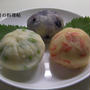３色マッシュポテト（人参、枝豆、ブルーベリー）