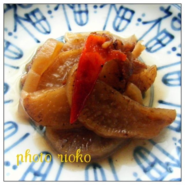 ●大変身！豚と沢庵の炒め煮●
