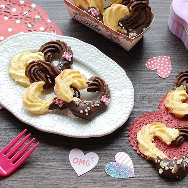 おまけの絞り袋で作る可愛すぎるクッキー♡バレンタインにおすすめハートモチーフのスイーツ
