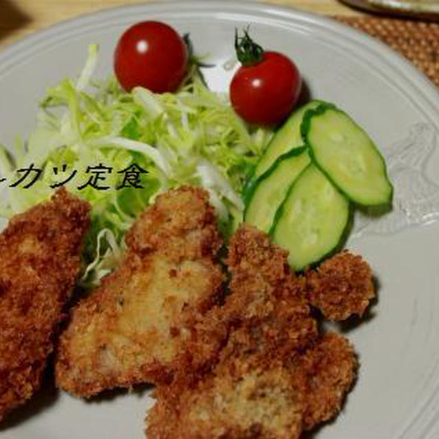 ぱんだカフェのひれかつ定食
