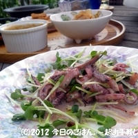 イカゲソのワサビマヨサラダ　レンジでチン♪で５分もあればＯＫ(^_-)-☆