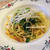 鯵と水菜のペペロンチーノ 干物の塩気×シャキシャキ食感が癖になるパスタ
