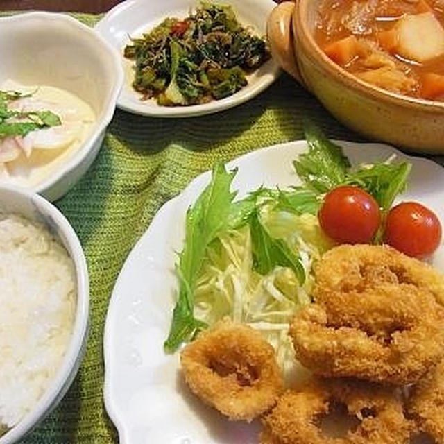 ピーチカブでサラダ