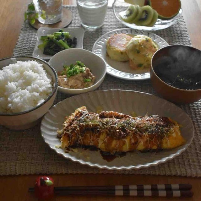 朝ごはんと練習前のお弁当。