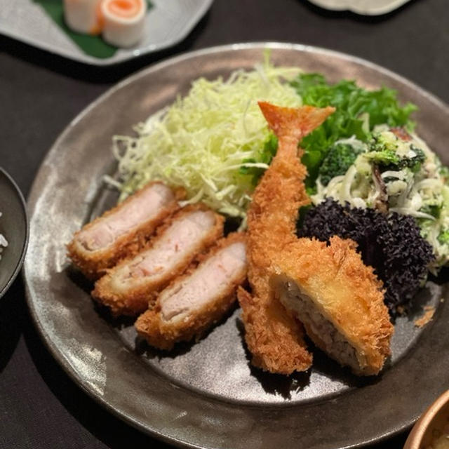 お正月明けに、ミックスフライ定食の夜ごはんと椎間板のヘルニア