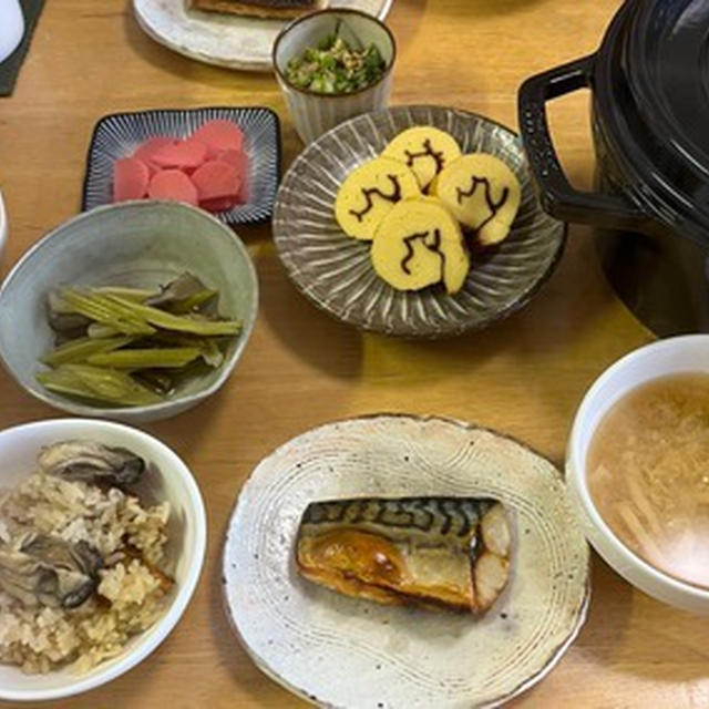 牡蠣ご飯と初めての伊達巻