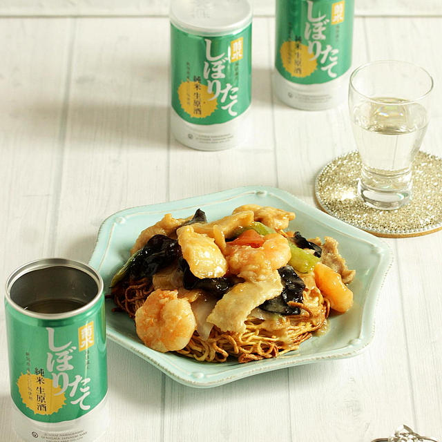 *菊水しぼりたて純米生原酒 と町中華♪