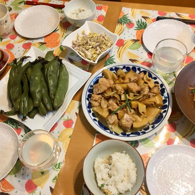 【こってり】鶏肉と竹の子の照り煮はシンプルでウマイ！