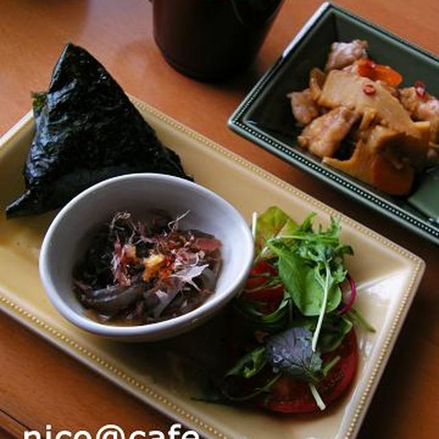 鶏南蛮とおにぎりランチ