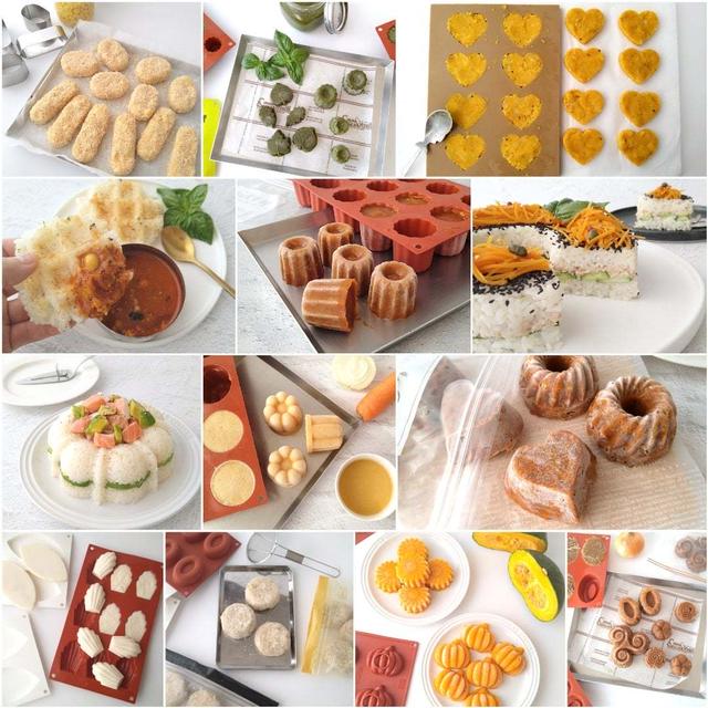 型を使ったご飯作り