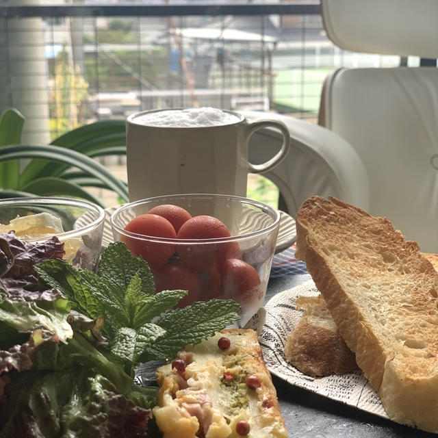 出かける前のランチはカフェ風ワンプレで〜のんびりした時間です