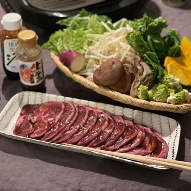 昨日のジンギスカンと今日の鰤の照り焼き&豚しゃぶの夜ごはん