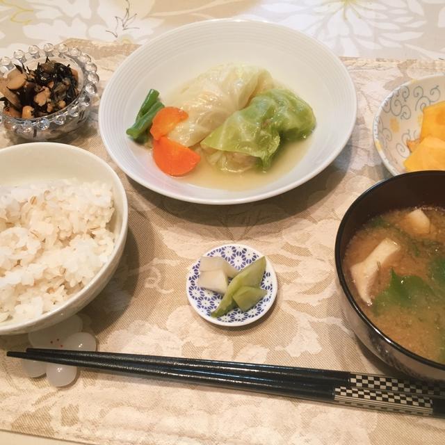 ロールキャベツ定食 By シュリンピさん レシピブログ 料理ブログのレシピ満載