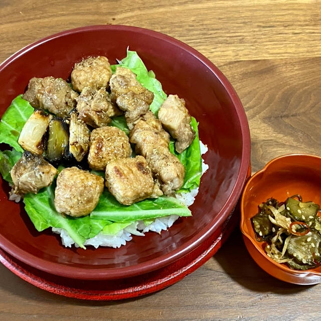 冷凍貯金で焼き鳥丼 ♪