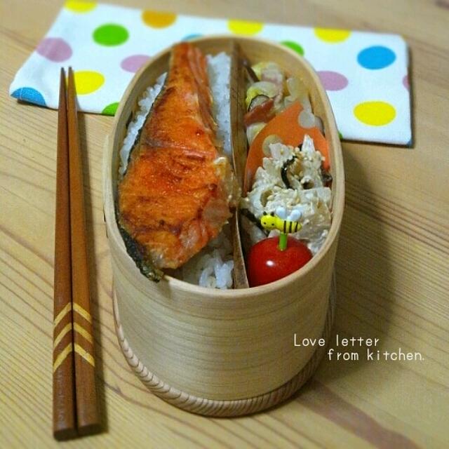白菜とベーコンのウマウマ煮のお弁当。