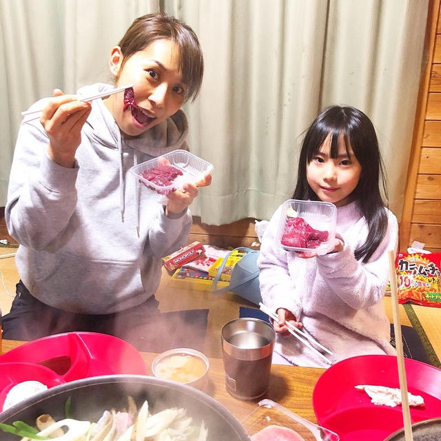 晩御飯はバンガローでごはんです！！