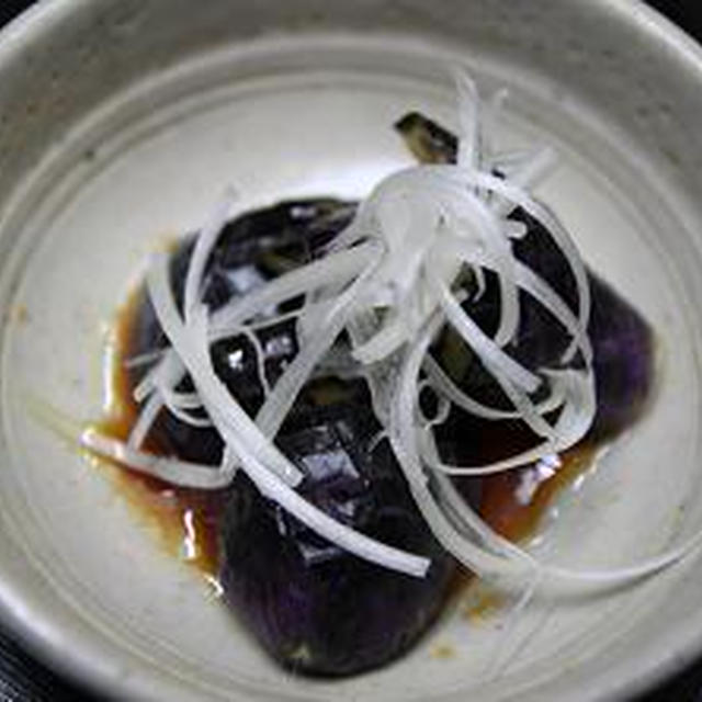レシピ　なすの香味ソースかけ