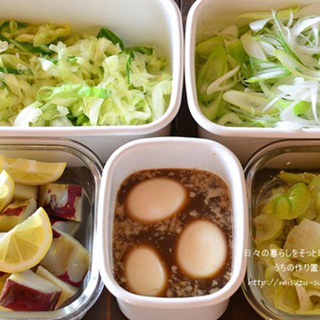 週始め作りおきおかず台所しごと