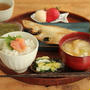 若狭かれいの干物と白菜と水菜の即席漬け