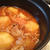 コチュジャンと香味をきかせて「韓国風肉じゃが」。