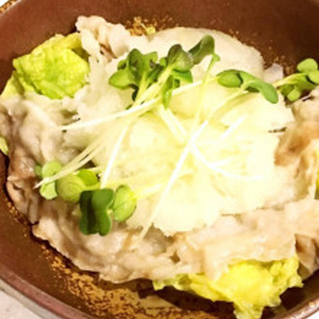 白菜と豚肉の蒸し焼き