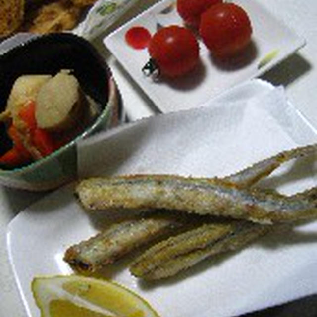 さより唐揚・里芋煮物