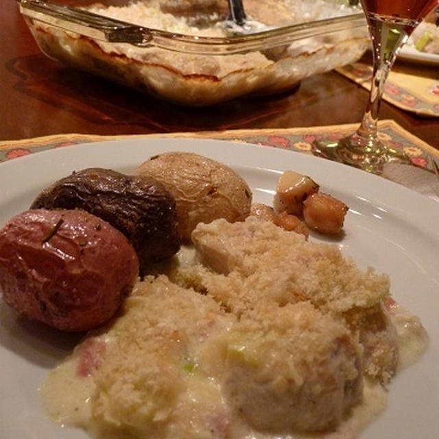 チキンとリーク（西洋ねぎ）のグラタン