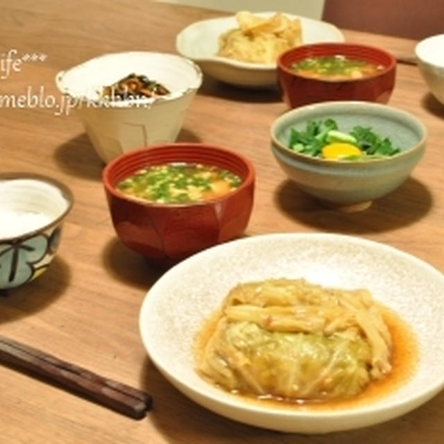 和風ロールキャベツ