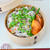 豚しゃぶの梅おろしとろろ丼　美声weekend　晩ごはんの残りで作るお弁当　１２月７日　木曜日