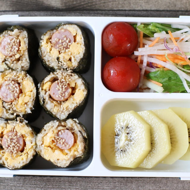 オートミール海苔巻きでダイエット自分弁当＼(^o^)／