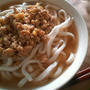 中華風？肉味噌うどん♪