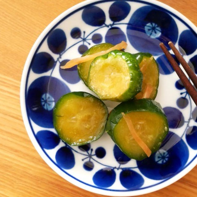 紅生姜でも作れる！きゅうりの酢醤油漬け