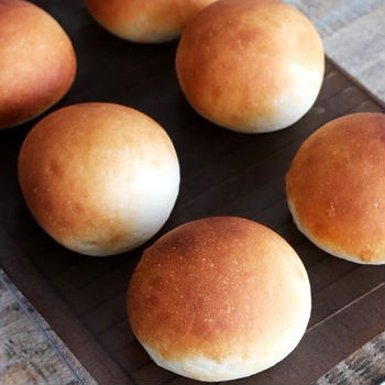 手軽に食物センイ パンミックスで丸パン焼いてみた！
