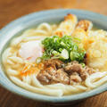 持ち帰りうどん、人力屋の肉ごぼう天うどん、持ち帰りうどんも大好きなんです！